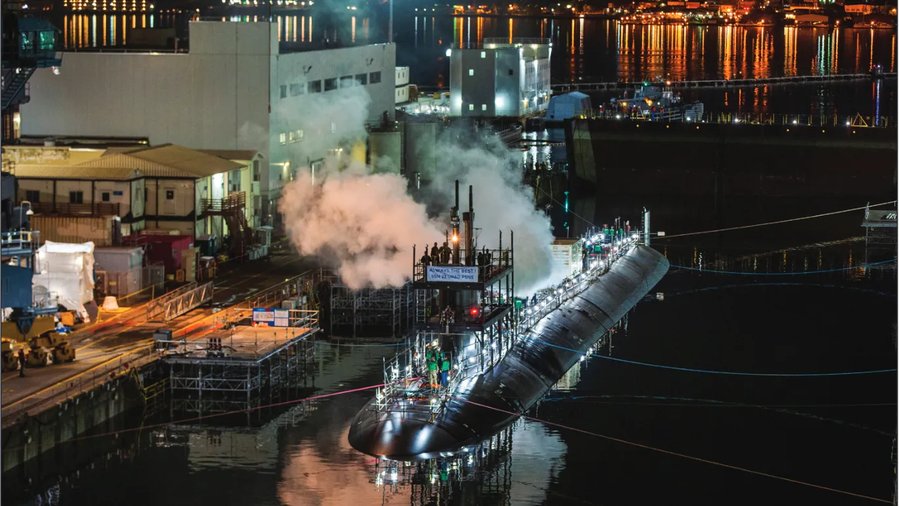 America's most secret submarine undocks from Puget Sound Naval Shipyard