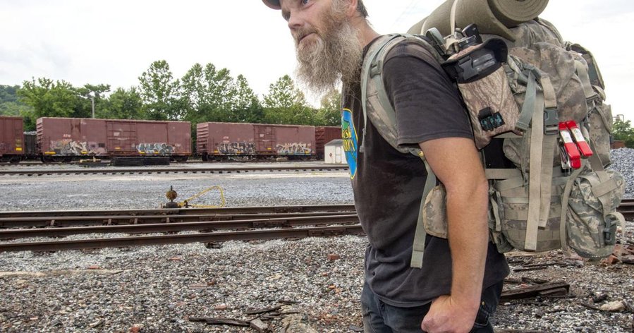 Mark Nichols — aka ‘Hobo Shoestring’ — finds freedom, danger in train hopping