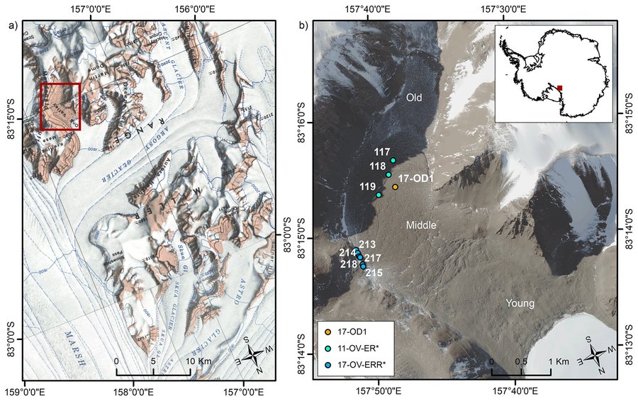Ice core taken in Antarctica contains sample of atmosphere from five million years ago