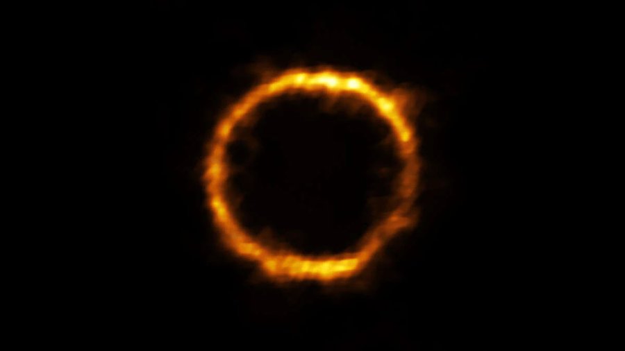 Why is there a normal galaxy sitting at the edge of the Universe?