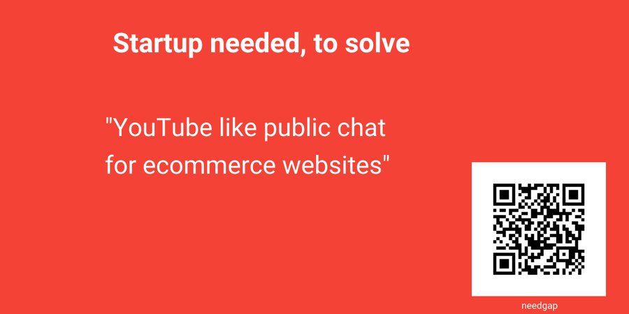 YouTube like public chat for ecommerce websites