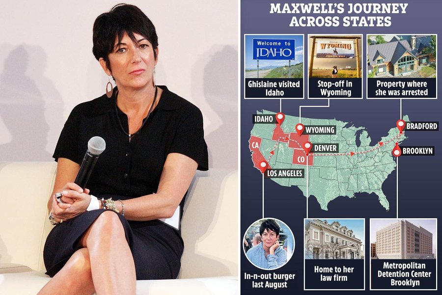 Ghislaine Maxwell moved house 36 TIMES in a year before FBI arrested her – and Covid face mask helped her stay hidden