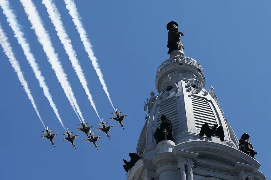 Thunderbirds July 4 flyover: Start time, flight path over Philadelphia, New York, Boston, and Baltimore