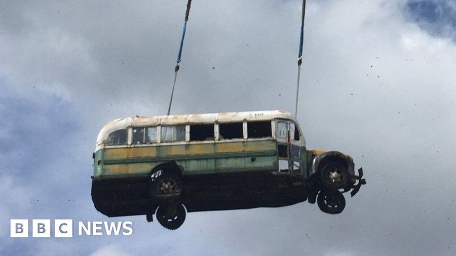 'Into The Wild' bus removed from Alaska wilderness