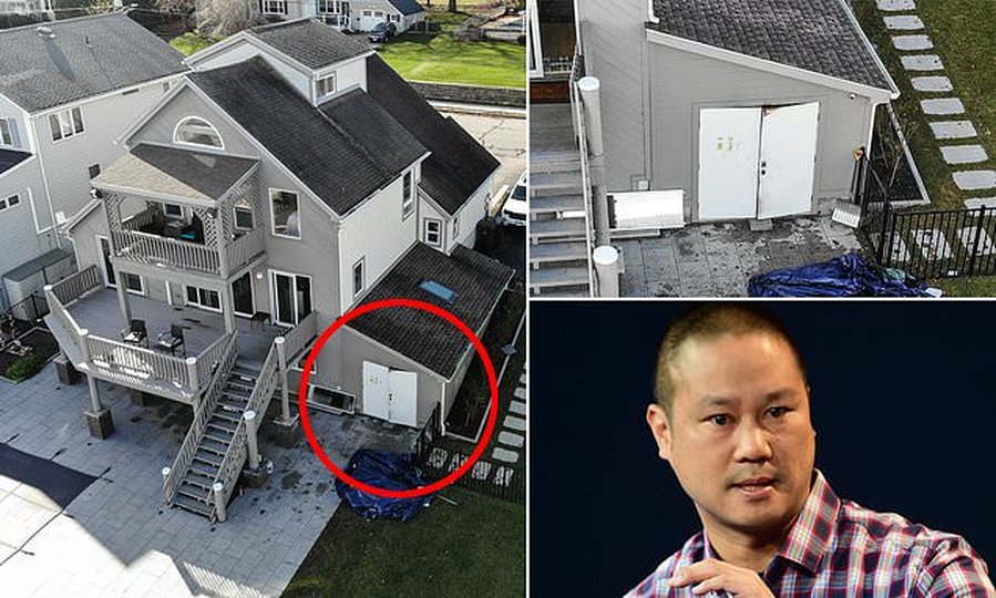 Listen as firefighters describe Tony Hsieh being 'barricaded' inside shed during house fire