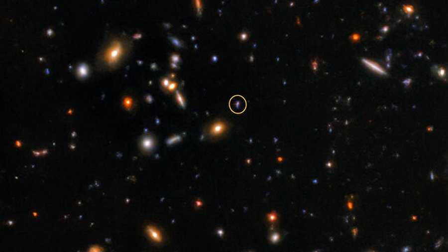 Short gamma ray burst leaves most-distant optical afterglow ever detected