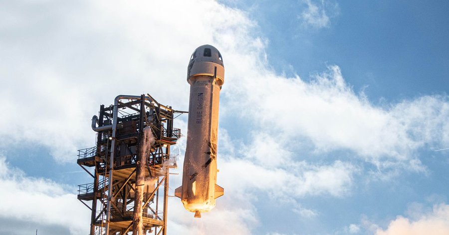 Blue Origin launches and lands a New Shepard rocket on its seventh trip to space