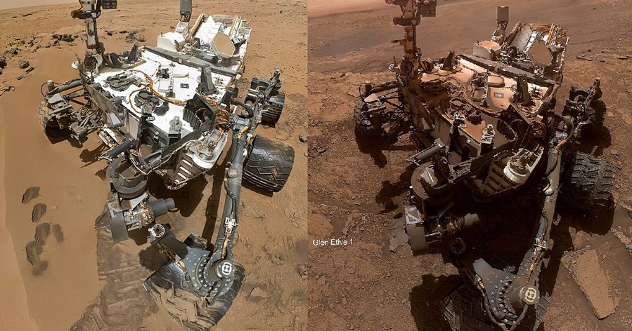 Mars rover selfie reveals the toll of life on Mars