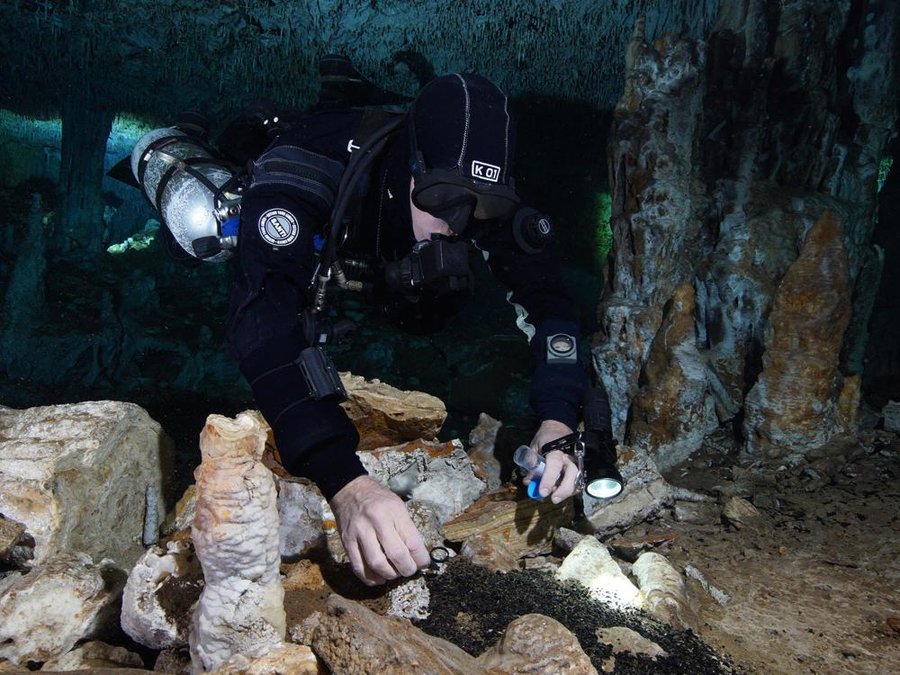 from headline at https://nationalpost.com/news/world/a-canadian-scuba-diver-in-mexico-accidentally-discovers-a-vast-prehistoric-industrial-complex.